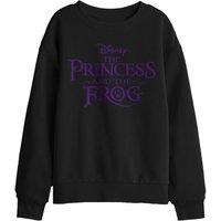 Disney The Princess & The Frog Logo Kids Sweatshirt, Black | Size: 5-6 Years