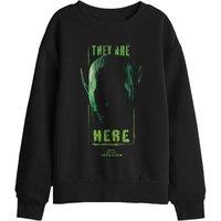 Marvel Secret Invasion They Are Here Kids Sweatshirt, Black | Size: 12-13 Years