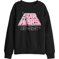 Star Wars Manga Logo Kids Sweatshirt, Black | Size: 5-6 Years