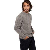 Celtic & Co Men's Donegal Crew Neck Sweater in Mid Grey | Size: Small