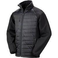 Result Men's Black Compass Padded Soft Shell Jacket | Size: 4XL