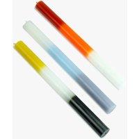 Harlequin Set of 3 Colour Bar Dinner Candles