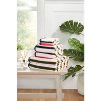 Rapport Home Amalfi 6 Piece Cotton Towels Bale Set Striped Soft Quick Dry Absorbent