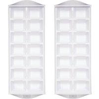 BarCraft Flexible Ice Cube Tray, Set of 2 in Clear