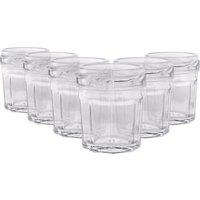 Argon Tableware 30ml Glass Jam Jars - Set of 6 - Empty Screw Top Preserving Jar in Clear