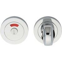 Loops Thumbturn Lock & Release Handle With Indicator 50mm Dia Polished Chrome