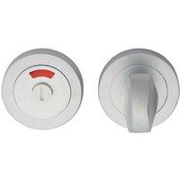 Loops Thumbturn Lock & Release Handle With Indicator 50mm Dia Satin Chrome