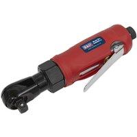 Loops Compact Air Ratchet Wrench - 3/8" Sq Drive - 1/4" BSP - Finger Operated Trigger