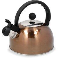 La Cafetiere Induction-Safe Stainless Steel Whistling Kettle in Copper