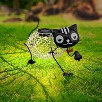 Globrite Solar Cat Garden Light - Waterproof Garden Decor - Solar Garden Lights