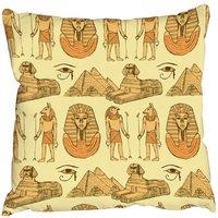 Benjamin Tate Design Cushions - Egyptian Sketch symbols (Cushion)