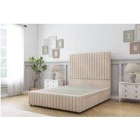 Sloomy Madison Naples Divan Base No Drawers-54 Headboard & 12 Footboard in Light Sand | Size: Single
