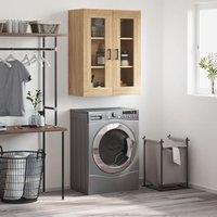 Berkfield Home Wall Mounted Cabinet Sonoma Oak 69.5x34x90 cm in Brown