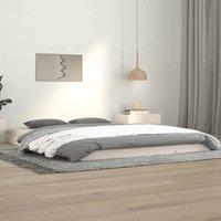 Berkfield Home Bed Frame without Mattress White 140x190 cm Solid Wood Pine