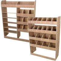Monstershop Vauxhall Vivaro SWB Plywood Van Racking Unit in Terracotta
