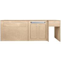 Monstershop Camper Kitchen Pod - LHD in Terracotta