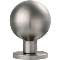 Loops PAIR Ball Mortice Door Knob 55mm Diameter Satin Stainless Steel Rose in Metallics