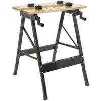 Loops Folding Portable Workbench - 235mm Capacity Jaw Grips - Sawing Drilling Sanding