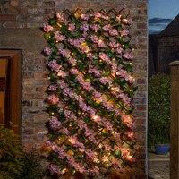 Marco Paul 1.8m Solar Artificial Flower Wall - Pink Blossom