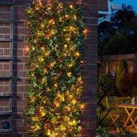 Marco Paul 1.8m Solar Artificial Flower Wall - Ivy in Green