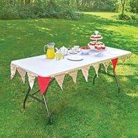 Marco Paul Heavy Duty 6ft White Folding Trestle Table in Grey