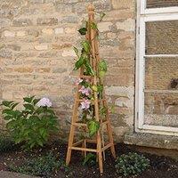 Marco Paul 1.5m Tan Wooden Garden Obelisk Outdoor Plant Support in Beige