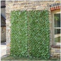 Marco Paul 180cm x 90cm Artificial Flower Wall Trellis - Ivy Leaves in Green | Size: 180 cm x 90 cm