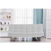 Comfy Living Ltd 3 Seater Cube Design Sofa Bed in Cream