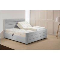 PARADISE BEDS LTD Electric Adjustable Mobility Bed Set with USB & LED Lights in Silver | Size: Small Single