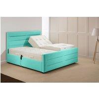 PARADISE BEDS LTD Electric Adjustable Mobility Bed Set with USB & LED Lights in Aqua | Size: Small Single