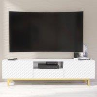 Mex Furniture LTD TV Unit Diamond Luxe 180cm - White