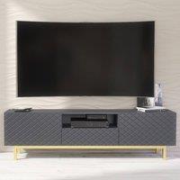 Mex Furniture LTD TV Unit Diamond Luxe 180cm - Dark Grey