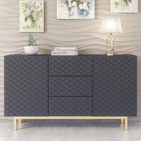 Mex Furniture LTD Sideboard Diamond Luxe 140cm - Dark Grey