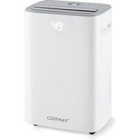 Costway 30Dehumidifier for Home Basement 24 L Energy Efficient Dehumidifier in White