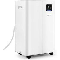 Costway 20L Dehumidifier w/ 3 Modes & 24H Timer Dehumidifiers w/ 2 Speed in White