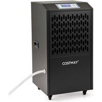 Costway 120 L Commercial Dehumidifier / Drain Hose & 4 Wheels in Black