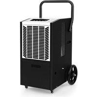 Costway 66L Commercial Dehumidifier Industrial Crawl Space Dehumidifier in Black