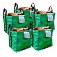 EONLION 5 x Reinforced Garden Waste Bags 120L Strong Sacks Grass Leaves in Green