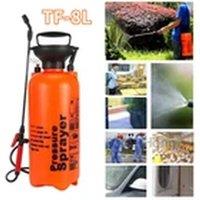 EONLION 8L Orange Garden Pressure Sprayer - Portable Weed Spray Bottle