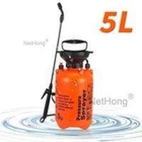 EONLION 5L Orange Garden Pressure Sprayer - Portable Weed Spray Bottle