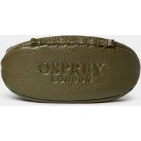 OSPREY LONDON Men's The Rugger Leather Washbag in Olive