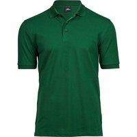 TEE JAYS Men's Luxury Stretch Short Sleeve Polo Shirt in Green | Size: Large