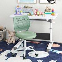 Costway Kids Desk Chair Ergonomic Adjustable Children Study Chair in Green
