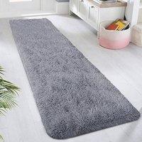 VOGREX 60 x 220 cm Grey Non Slip Long Hallway Runner Rug | Size: 60 cm x 220 cm
