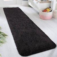 VOGREX 60 x 220 cm Black Non Slip Long Hallway Runner Rug | Size: 60 cm x 220 cm
