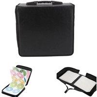 VOGREX 400 Sleeve CD DVD Ray Disc Carry Case Holder Protector in Black