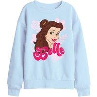 Disney Belle Face Kids Sweatshirt, Light Blue | Size: 12-13 Years