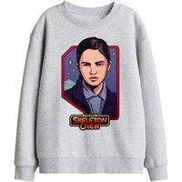 Star Wars Skeleton Crew Fern Badge Kids Sweatshirt, Athletic Heather in Light Grey | Size: 7-8 Years