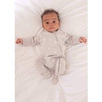 Truly Star Print Baby Grow in Grey | Size: 9-12 m