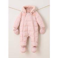 Truly Baby Snowsuit in Light Pink | Size: 6-9 m